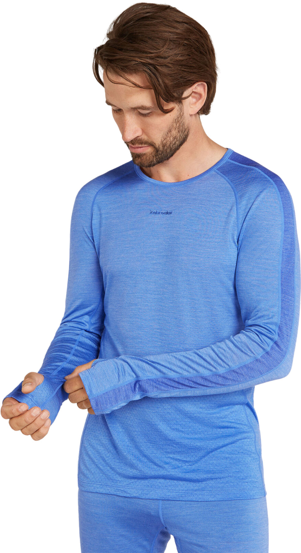 125 ZoneKnit Long Sleeve Thermal Crew Neck Top for Men - Warm Winter Base Layer for Hiking, Skiing & Outdoor Activities