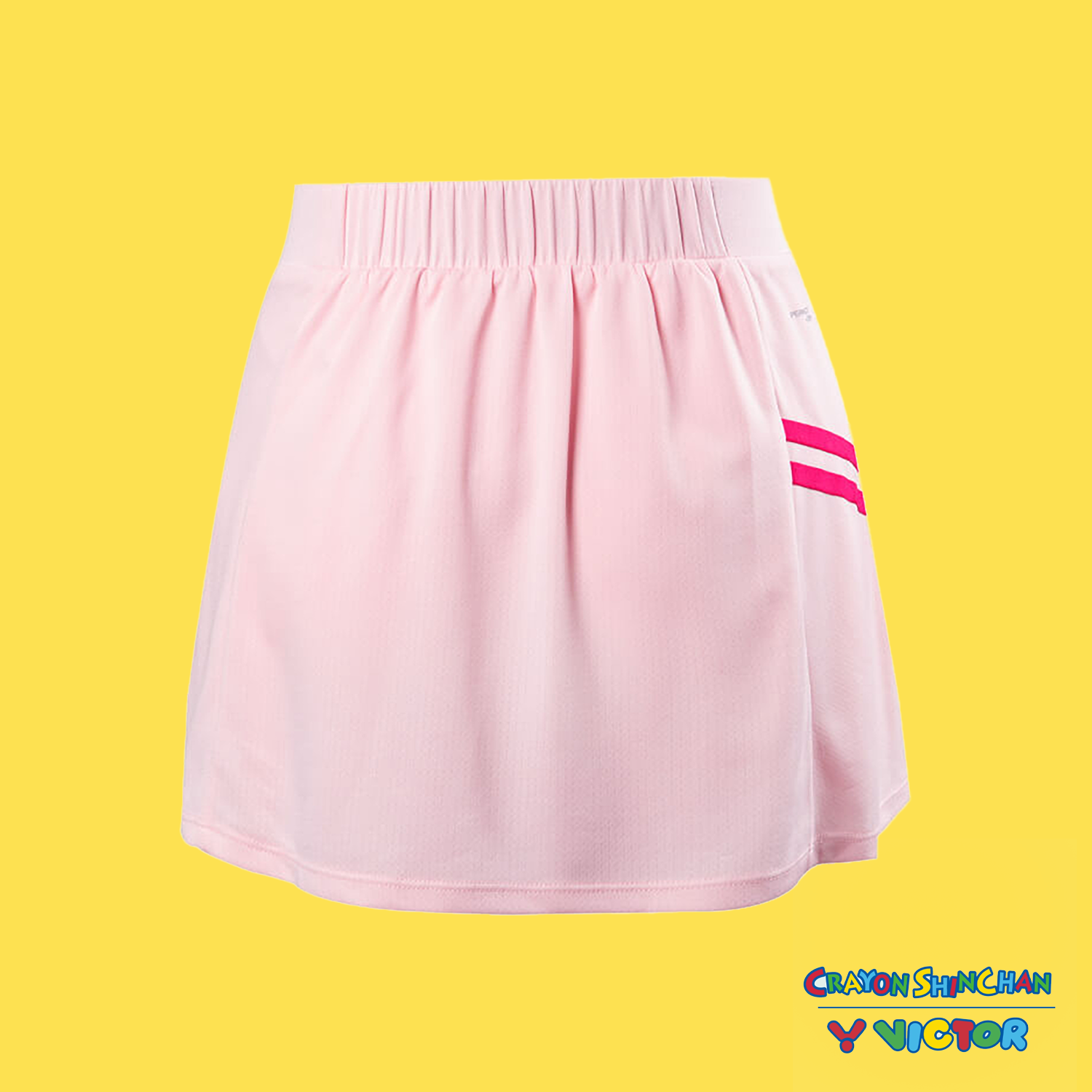 Victor x Crayon Shin Chan Sport Skirt K 405CS I (Pink) - Cute Anime Athletic Skirt for Running, Tennis & Cosplay