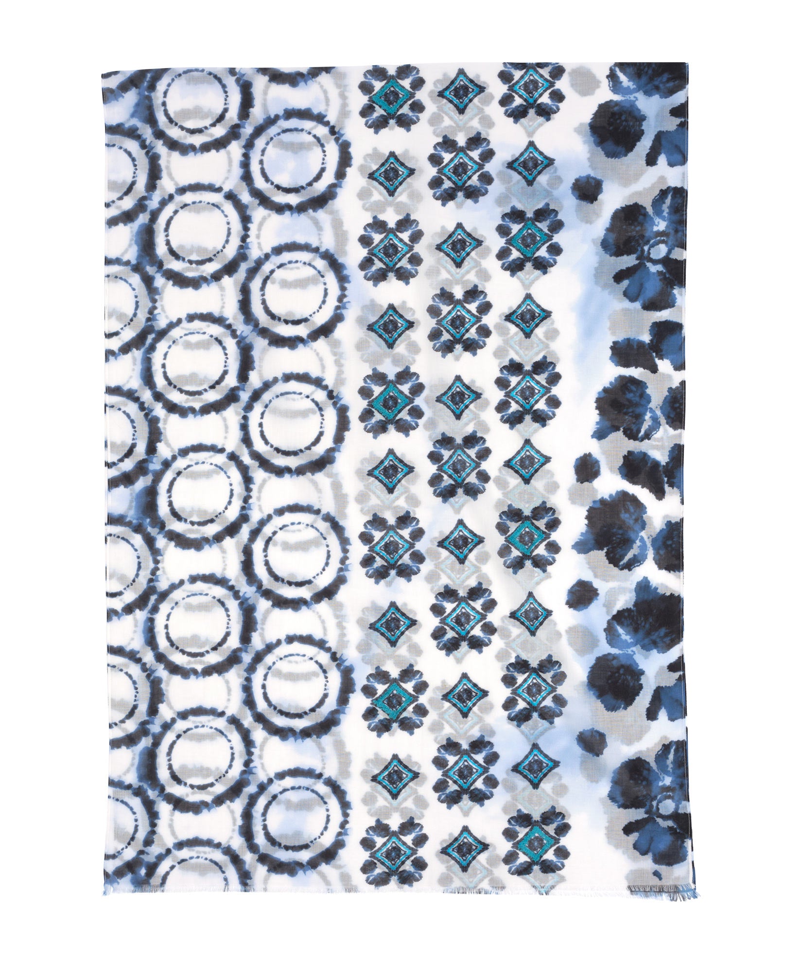 Stylish Batik Patch Wrap Scarf - Handmade Indonesian Batik Print Shawl for Women, Boho Fashion Accessory | Perfect for Beach Cover-Up, Festival Outfits & Layering