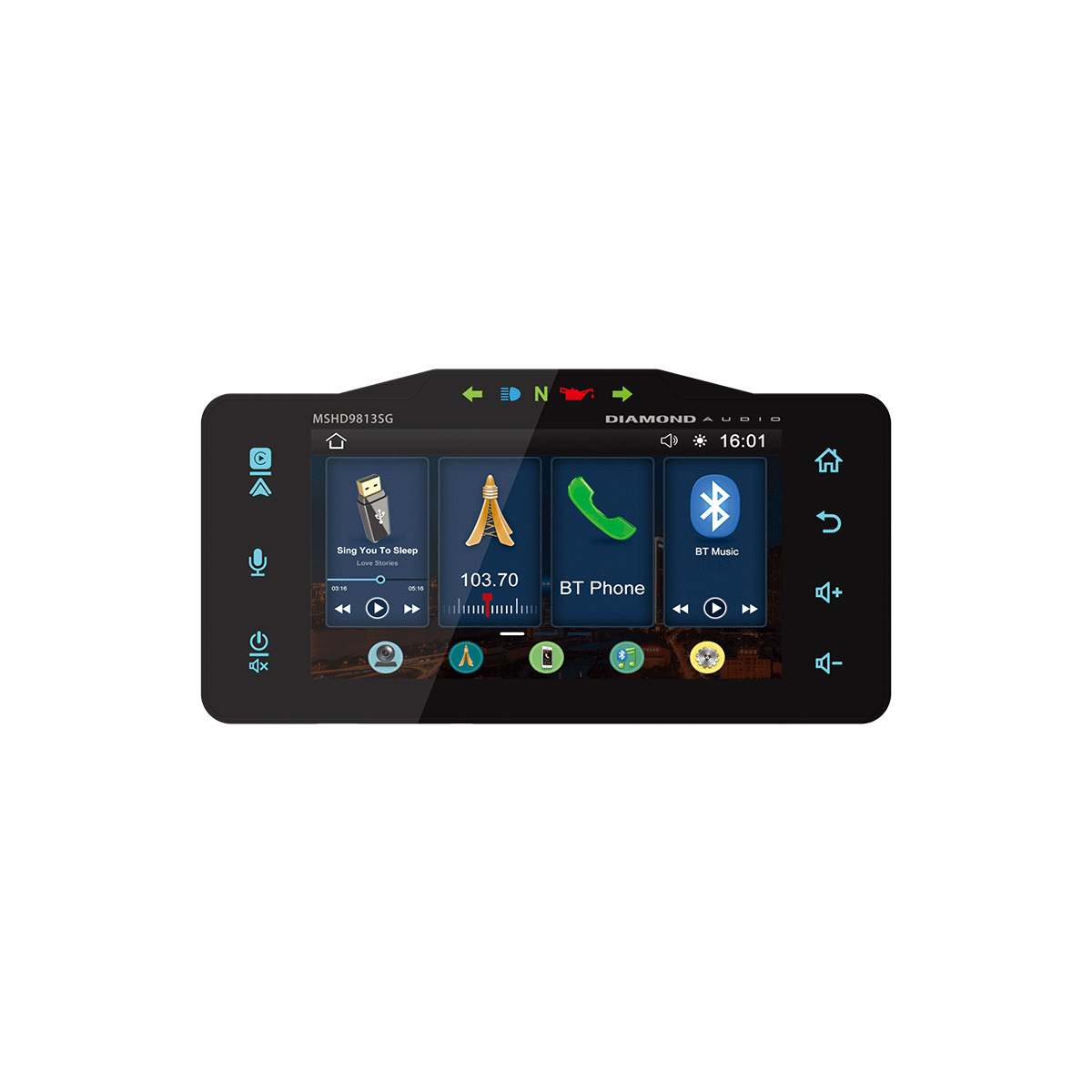 MSHD9813SG Plug N Play Digital Media Receiver for 1998-2013 Harley Davidson Street Glide - Bluetooth Audio Streaming & Hands-Free Calling - Perfect for Road Trips & Motorcycle Adventures