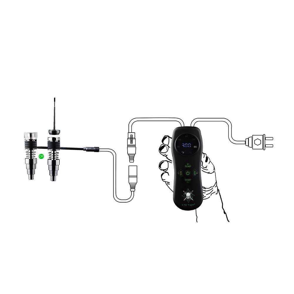 LTQ Vapor IE Nail Kit - Dual Use E-Nail for Concentrates, Dry Herb & Wax | Portable Dab Rig for Home & Travel | Perfect for Cannabis Enthusiasts & Medical Users