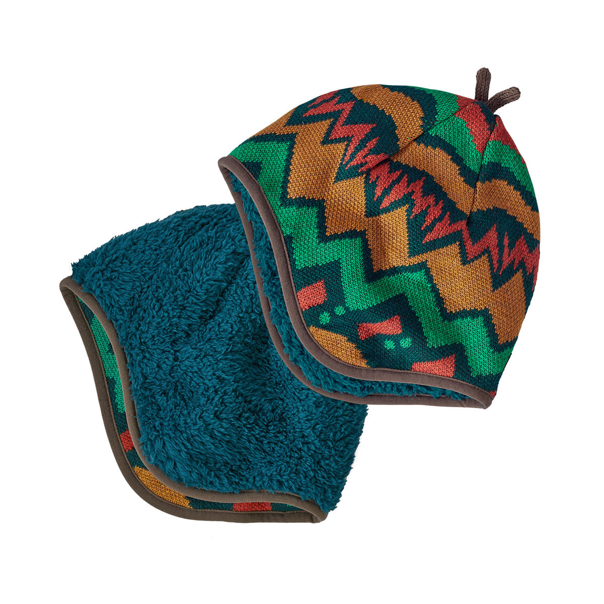Reversible Baby Beanie Hat - Soft & Warm Knit Winter Cap for Infants & Toddlers - Perfect for Outdoor Play, Stroller Walks & Cold Weather Protection