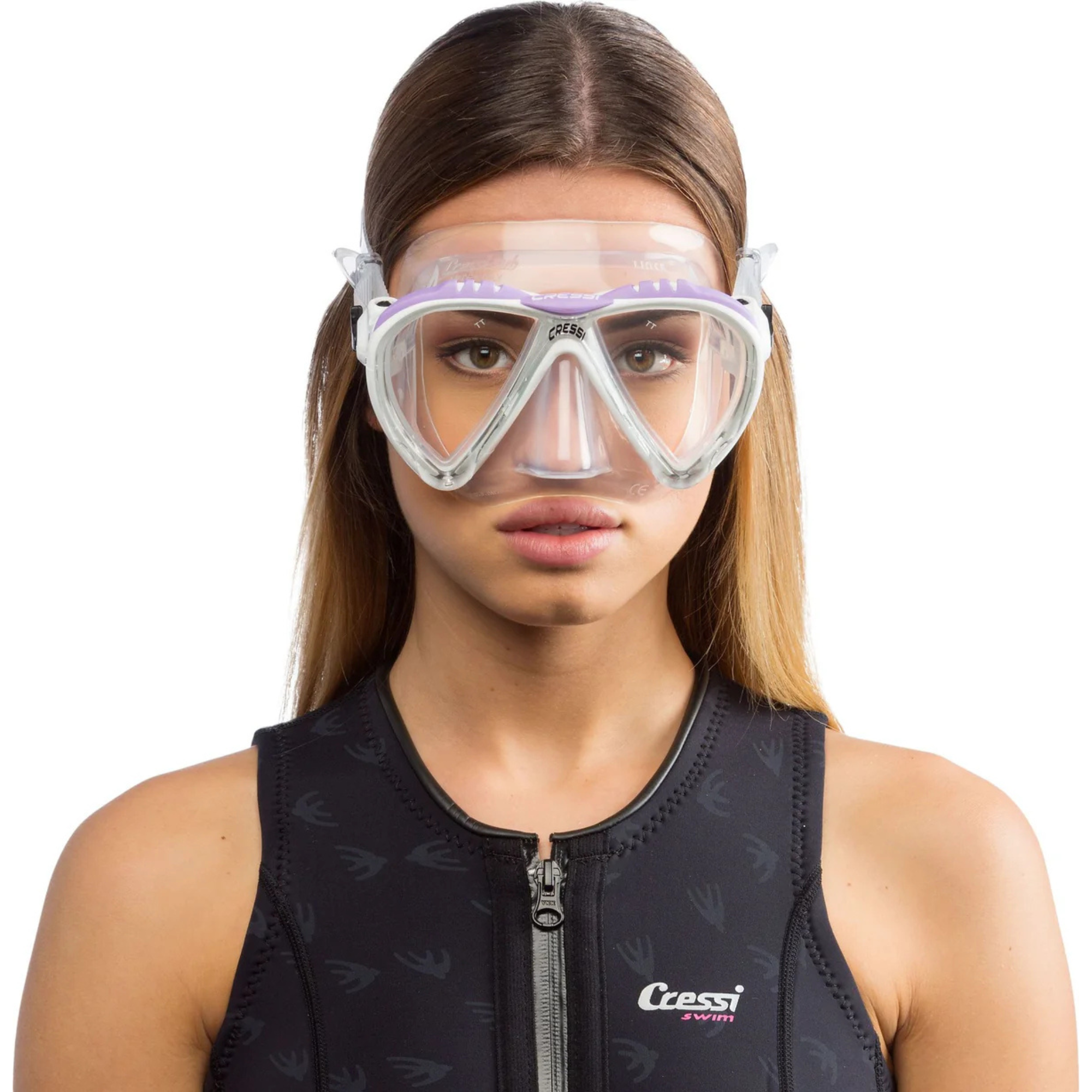 Cressi Lince Scuba Diving Mask - Anti-Fog, Tempered Glass, Comfortable Fit for Snorkeling & Free Diving | Perfect for Ocean Adventures & Underwater Exploration