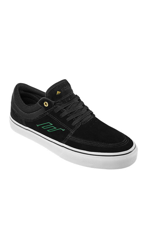 Emerica Hoban Men's Skate Shoes - Black, White & Gold Colorway | Durable & Comfortable for Skateboarding & Casual Wear