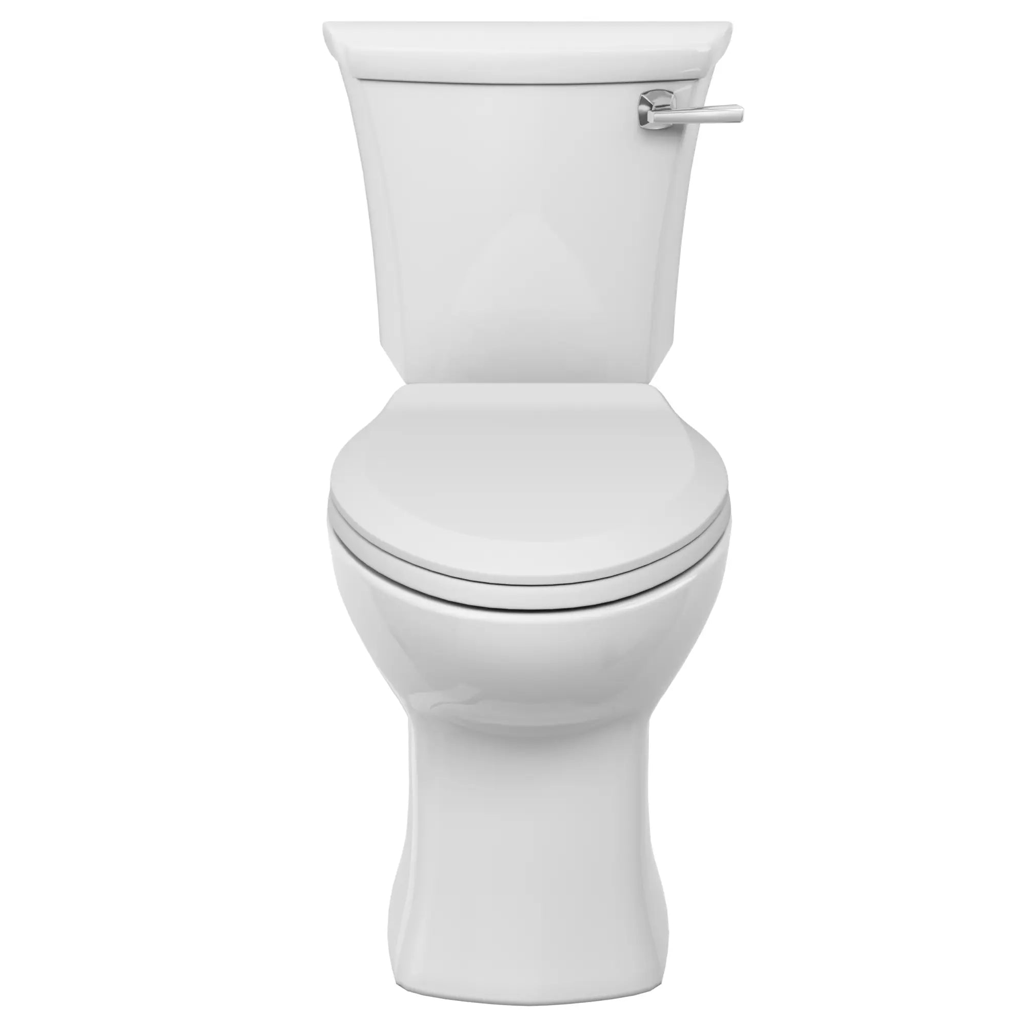 Edgemere® Two-Piece 1.28 GPF/4.8 LPF Elongated Right-Hand Trip Lever Toilet with Seat & Wax Ring - Water-Saving Chair Height Toilet for Modern Bathrooms & ADA Compliance