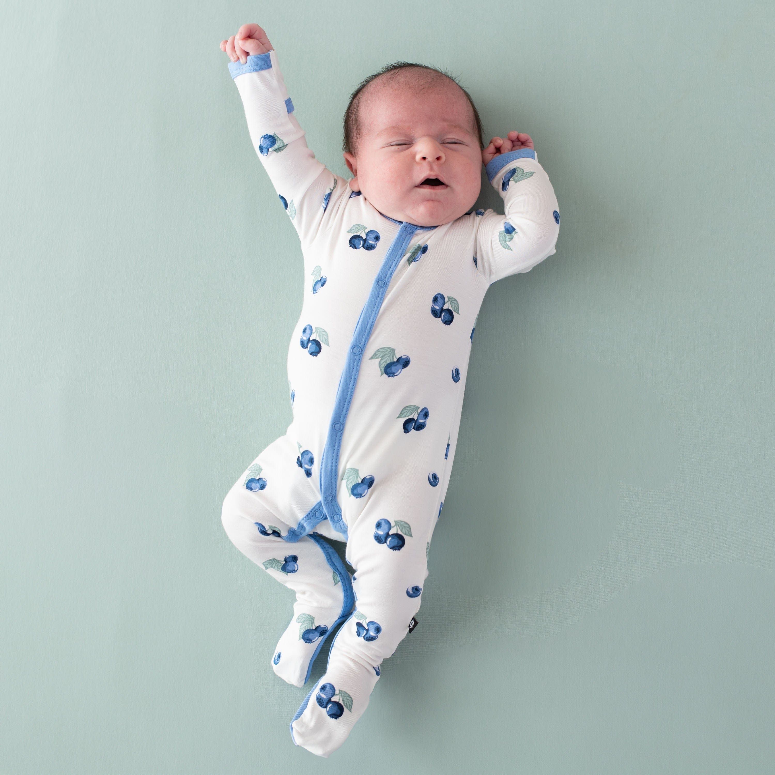 Blueberry Footie Pajamas for Kids - Soft & Cozy One-Piece Sleepwear for Boys & Girls - Perfect for Winter Nights & Family Movie Time