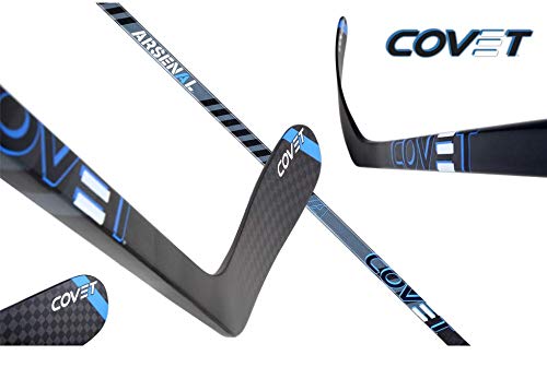 Arsenal Covet Performance Carbon Fiber Ice Hockey Stick - Left Handed, A92 Curve, Senior/Adult Size, 85 Flex with Grip Coating | Professional Hockey Equipment for Games & Training