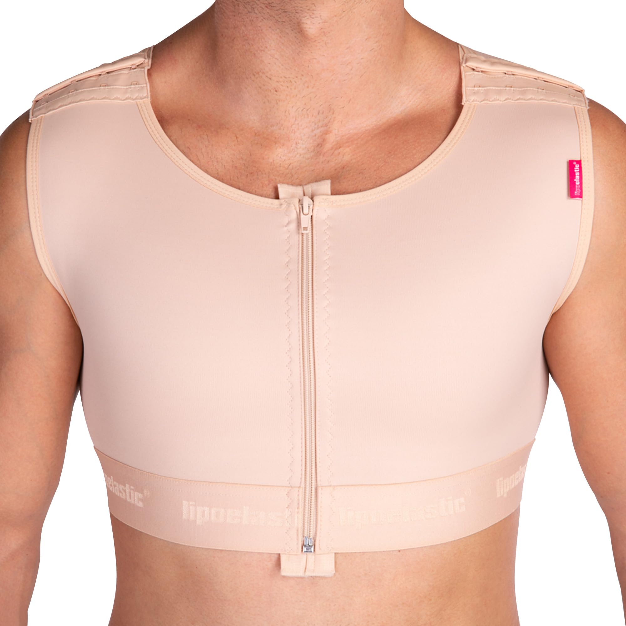 LIPOELASTIC MTmS Comfort - Gynecomastia Compression Vest for Men, Post-Surgery & Daily Wear, Breathable & Supportive Chest Binder for Workouts, Gym & Everyday Activities