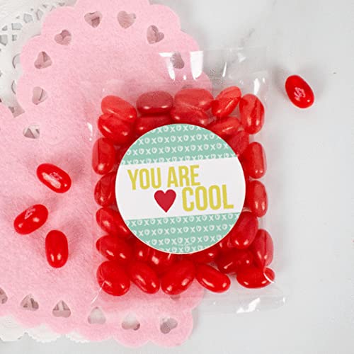 Personalized Valentine's Day Candy Gift Box - 10 Unique Candy Bags with Custom Stickers | Romantic Gifts for Couples, Sweet Treats for Parties & Anniversary Celebrations