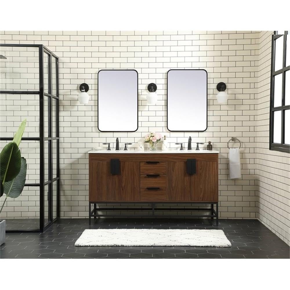Modern 24-Inch Single Bathroom Vanity with Under Sink Storage Organizer - Elegant Blue Cabinet for Bathroom Decor & Organization | Perfect for Small Spaces, Apartments & Powder Rooms