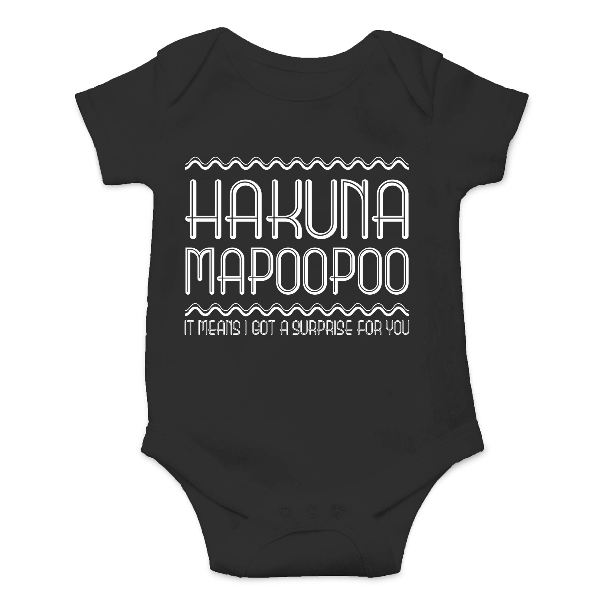 Funny Hakuna Mapoopoo Baby Bodysuit Outfits for Newborn Boys & Girls | Soft Cotton Infant Onesies | Perfect for Photo Shoots, Birthday Gifts & Everyday Wear
