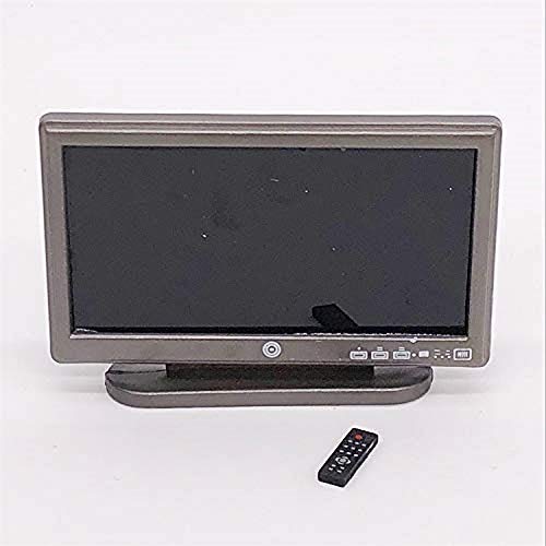 1:12 Scale Miniature Dollhouse TV - Realistic Dollhouse Accessories for Kids Play, DIY Home Decor & Model Scenes | Perfect for Dollhouse Miniatures, Kids Toys & Collectibles