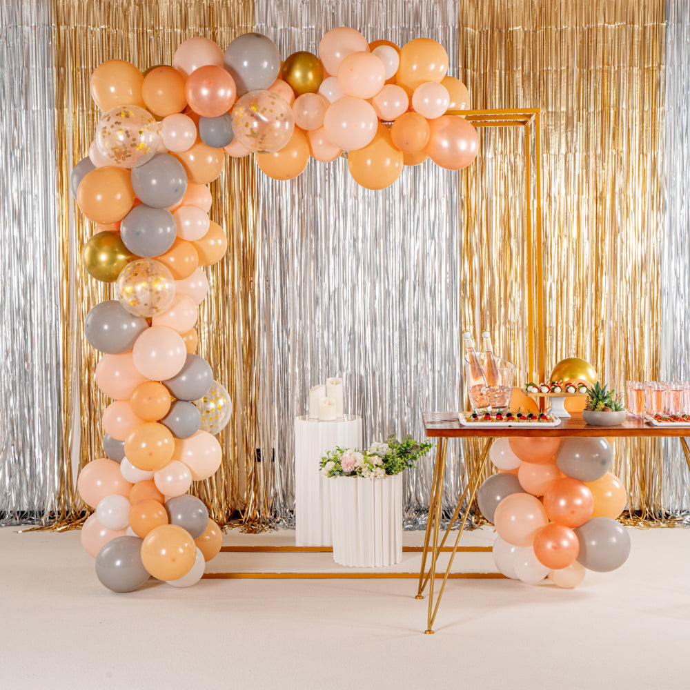 Balloonify Coral, White & Gold Balloon Arch Garland Kit - 129 Pieces Premium Party Decor for Weddings, Birthdays & Baby Showers - 1 Count Box