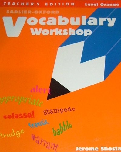 Vocabulary Workshop Teacher's Edition Level Orange - English Language Learning Resource for Middle School Educators | Classroom Instruction & Homeschool Teaching Aid