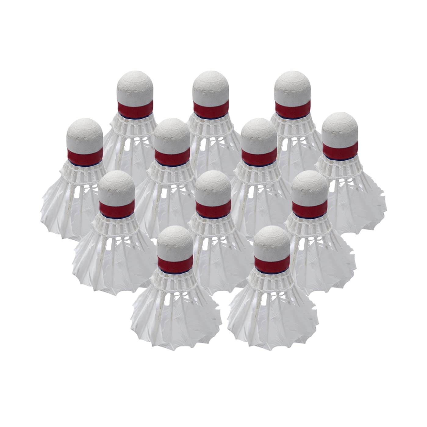 **Premium AASA Feather Shuttlecocks for Badminton – Indoor & Outdoor Play – Durable Set of 10 (White) – Perfect for Kids, Adults, and Competitive Matches**