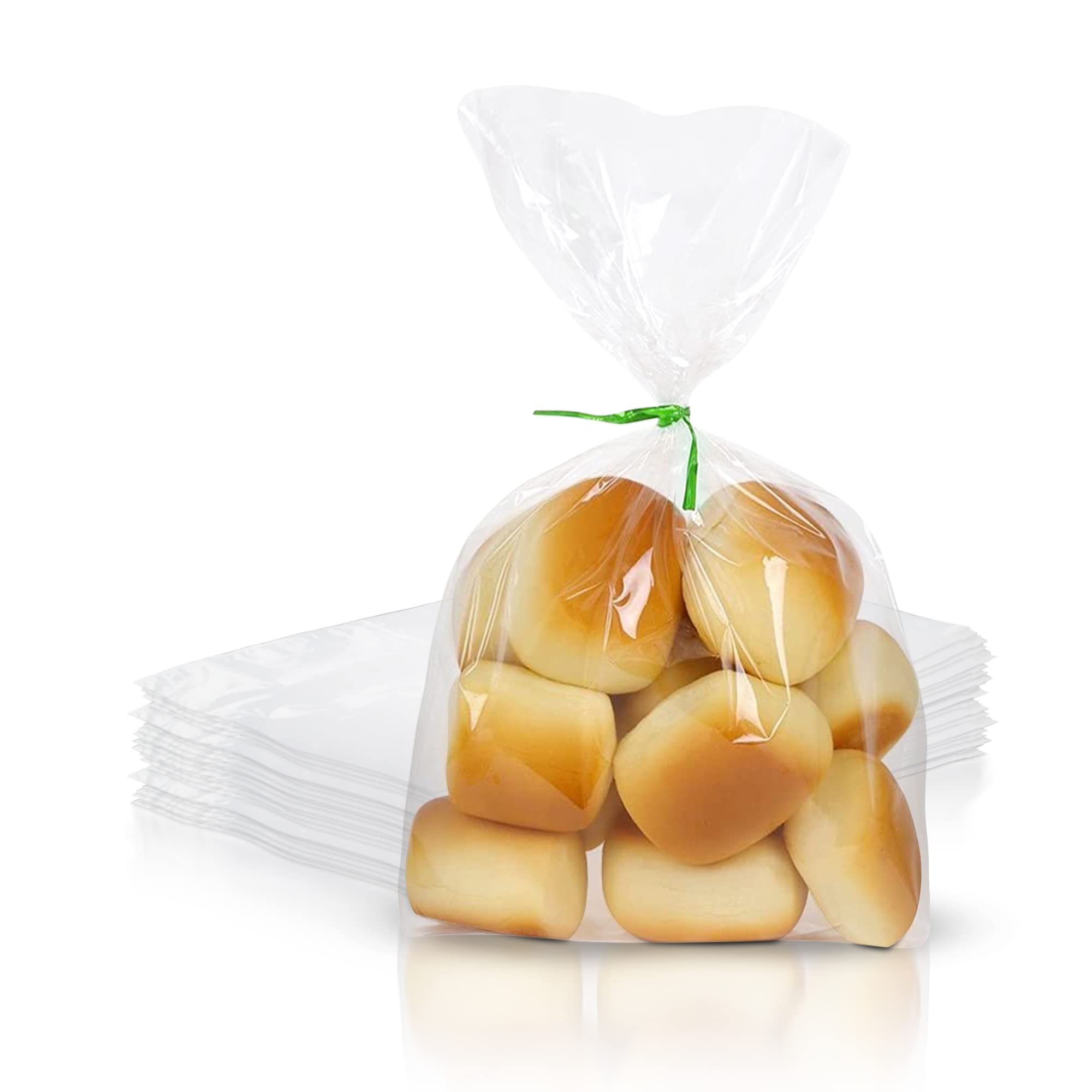 1000 Pack Clear Gusseted Plastic Bread Bags 6x3x15 Inches - 1 Mil PE Waterproof Food Storage Bags for Fresh Bread, Pastries & Baked Goods | Commercial & Home Kitchen Use