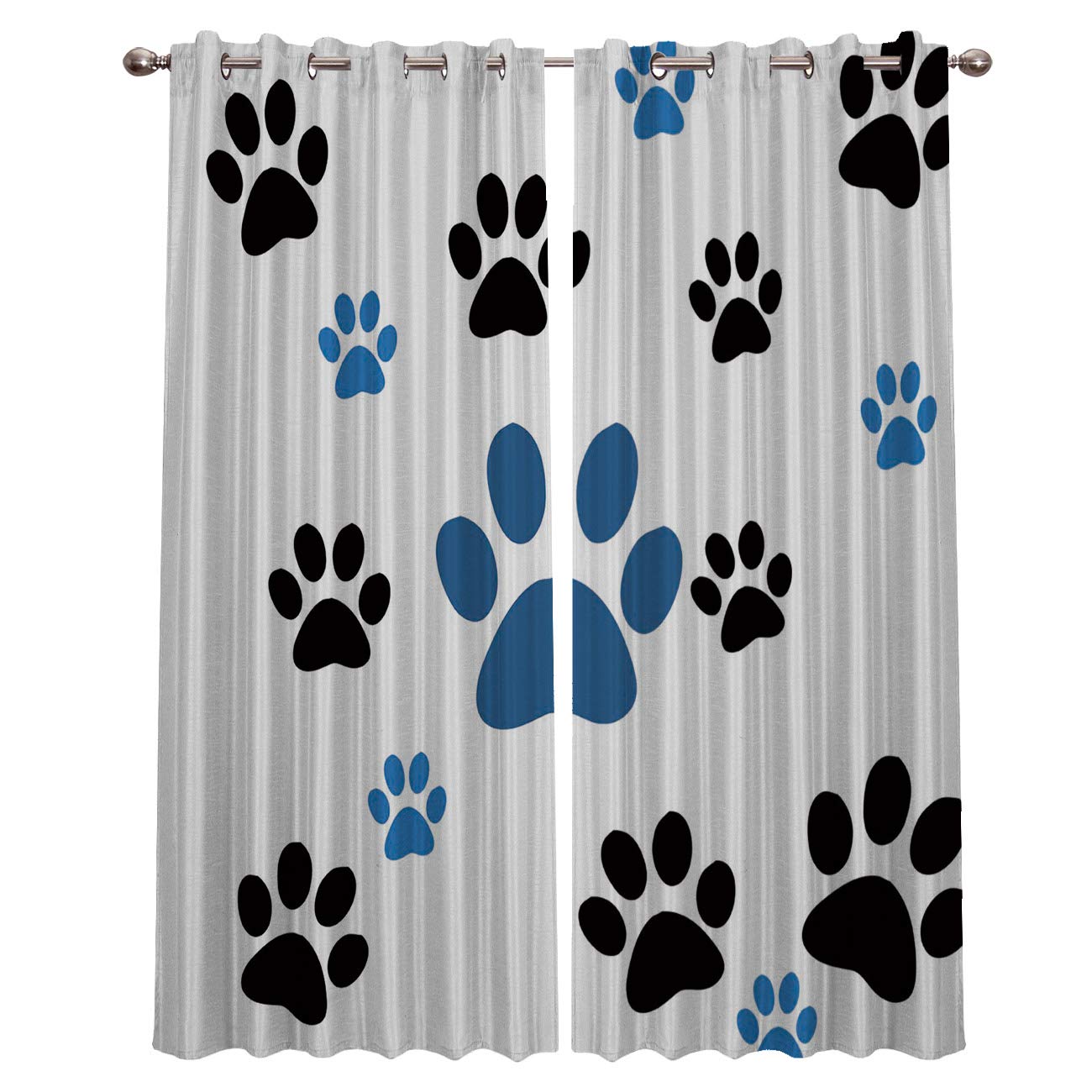 Blackout Curtains 52x84 Inch - Thermal Insulated Room Darkening Drapes with Cartoon Design for Living Room & Bedroom (Set of 2 Panels) | Perfect for Home Theater, Nursery & Light Sleepers