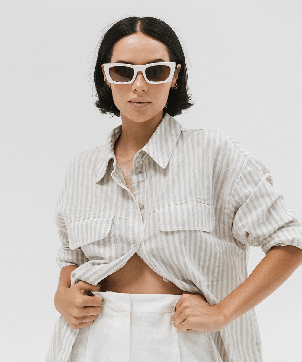 Jackie Rectangle Sunglasses for Women - UV Protection Fashion Shades - Perfect for Driving, Beach & Outdoor Activities