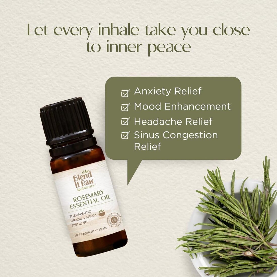 Organic Jojoba Oil & Rosemary Essential Oil Set - 50ml Jojoba + 10ml Rosemary for Hair Growth, Scalp Care & Natural Shine - Perfect for DIY Hair Treatments, Massage & Aromatherapy