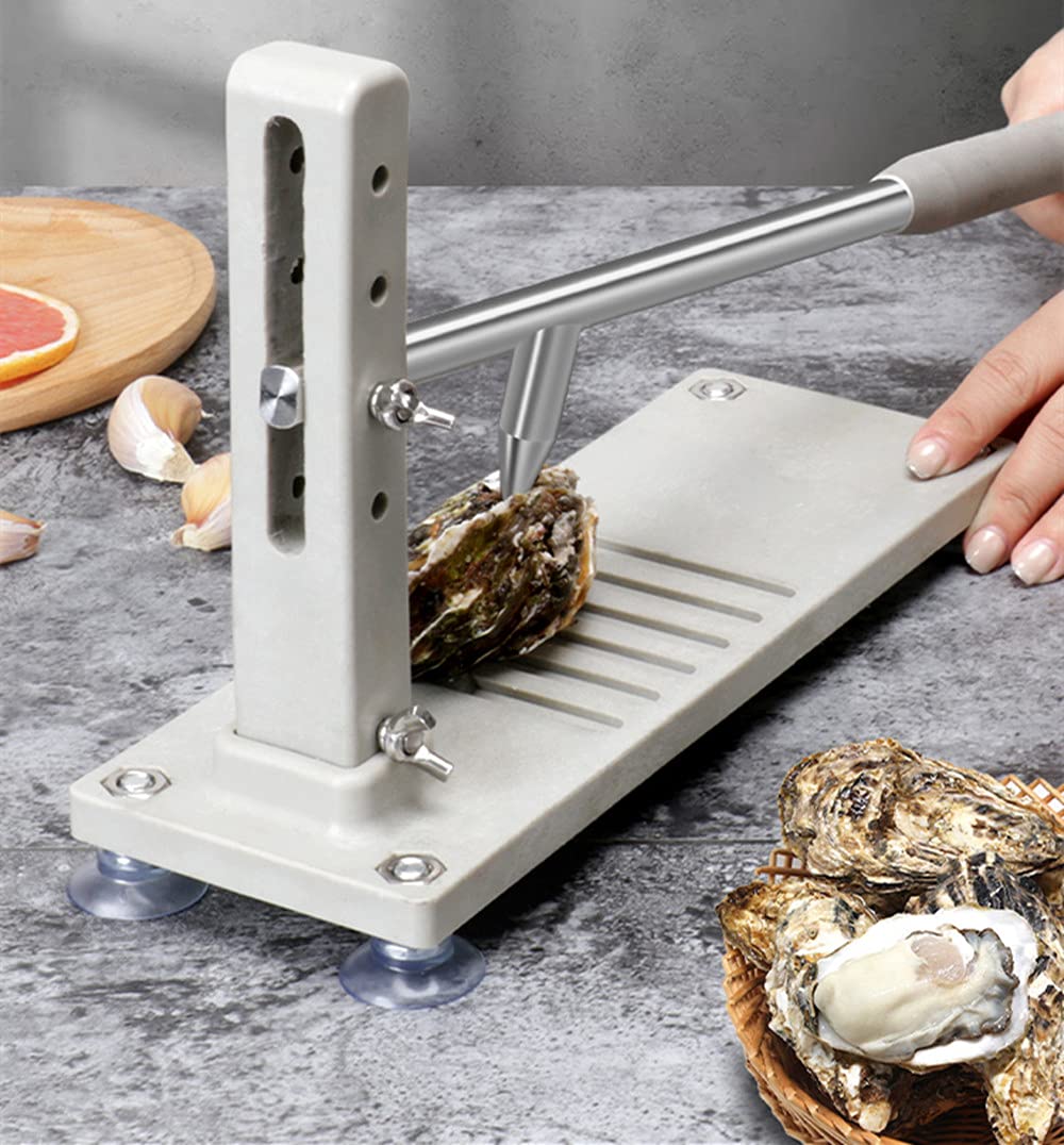 Premium Stainless Steel Oyster Shucker - Heavy Duty Adjustable Oyster Clam Opener Tool with Ergonomic Handle for Restaurants, Seafood Lovers & Home Use - Perfect for Buffets, Dinner Parties & Gifts (Alloy Steel)