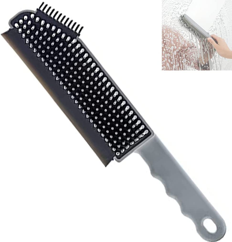 Ritmo 3-in-1 Multifunctional Cleaning Brush for Kitchen, Bathroom, Countertop, Floor & Window - Silicone Scrub Brush with Crevice Cleaner & Scraper - Perfect for Deep Cleaning Tiles, Grout, Sinks & Hard-to-Reach Areas