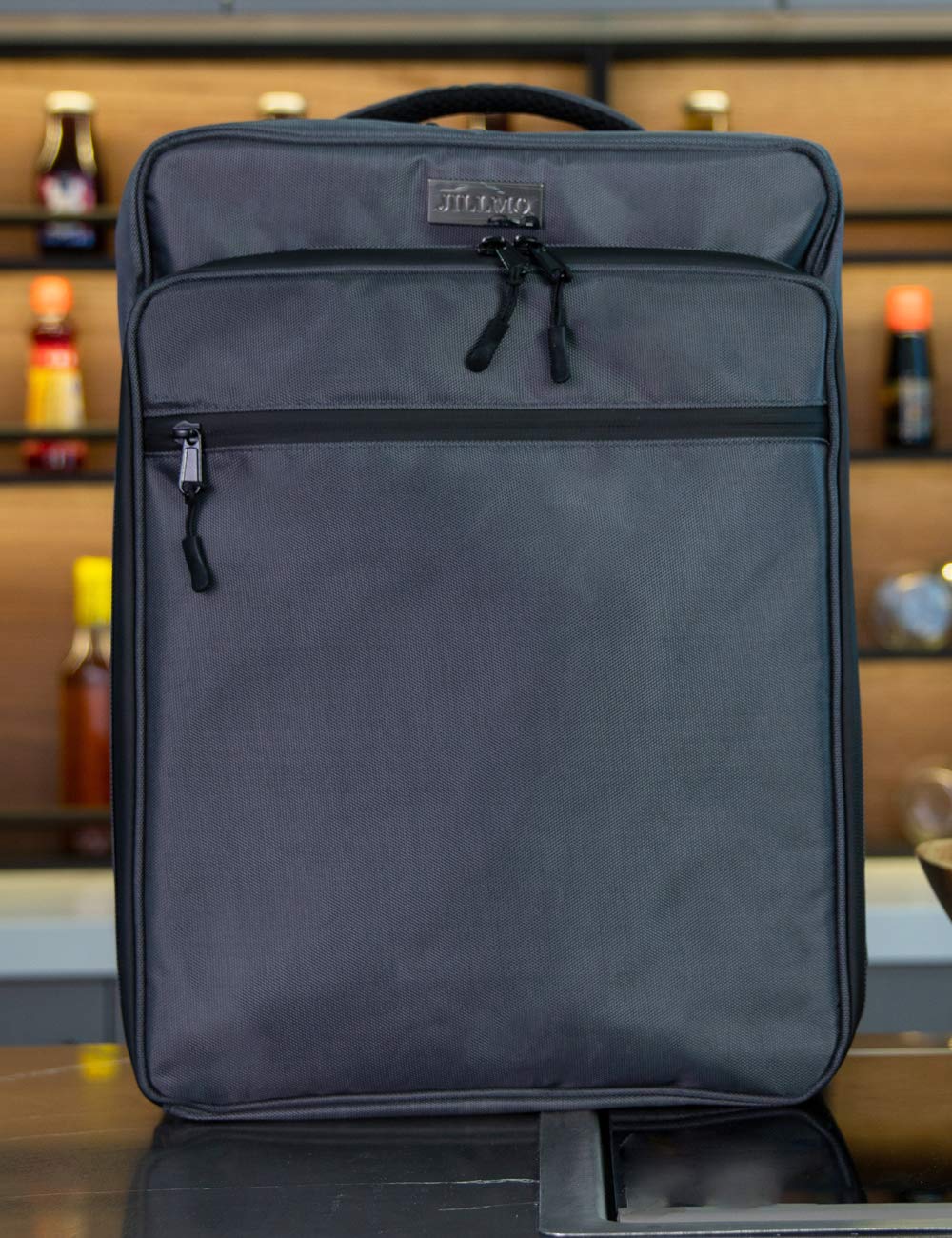 Jillmo 16-Inch Professional Bartender Bag - Durable Bar Kit Organizer for Bartending Tools (Bag Only) | Perfect for Cocktail Making, Mixology Classes & Home Bars