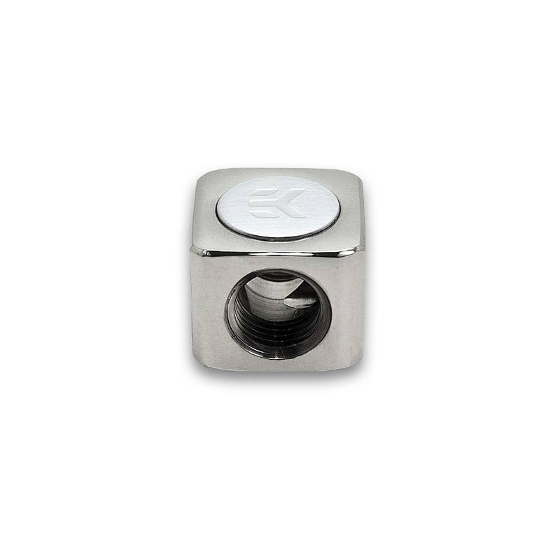EKWB EK AF T Splitter 3F Nickel - Premium 3-Way T Fitting for Custom PC Water Cooling - Perfect for Gaming Rigs, Workstations & Liquid Cooling Systems