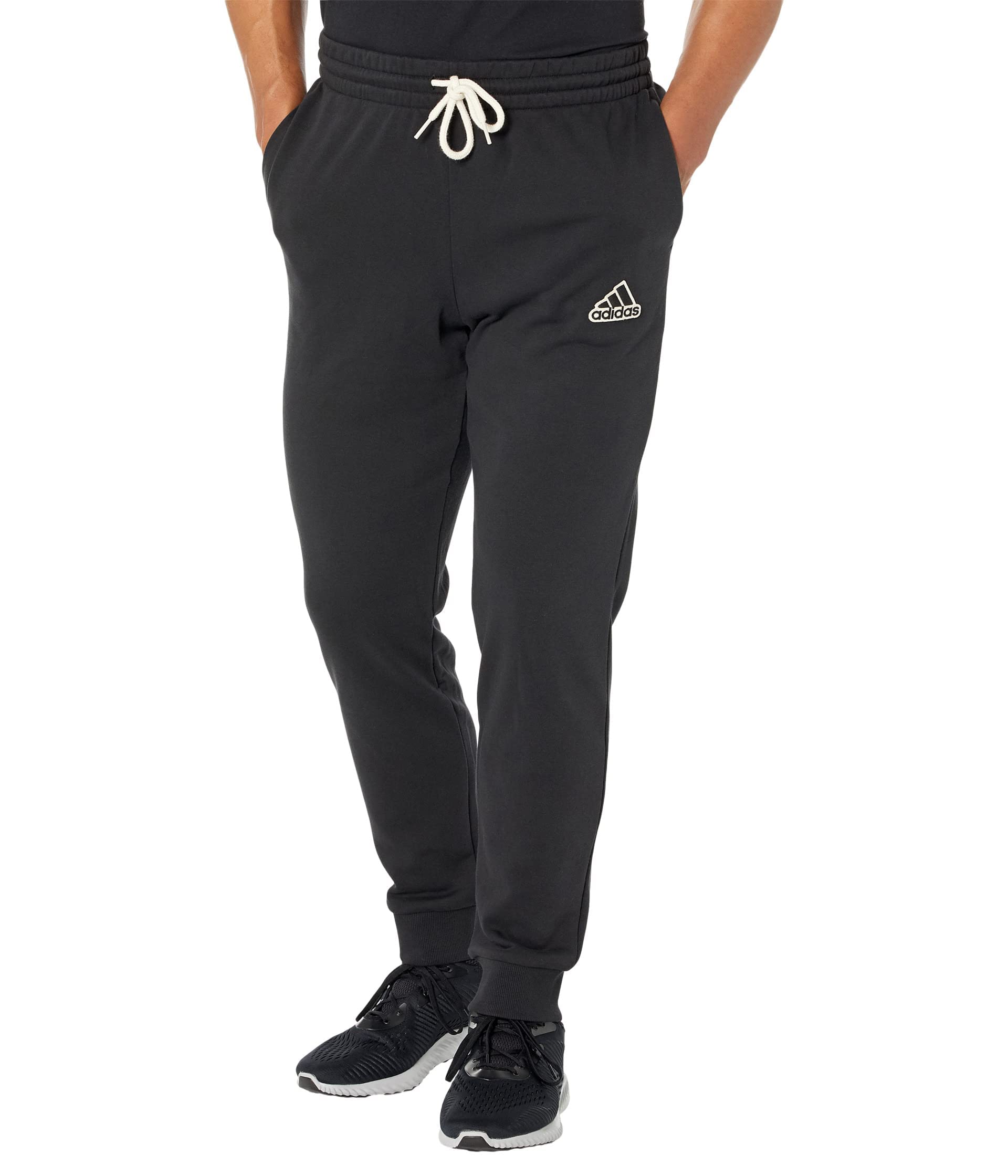 Adidas Men's Essentials FeelComfy French Terry Sweatpants - Comfortable Lounge Pants for Home, Gym & Casual Wear