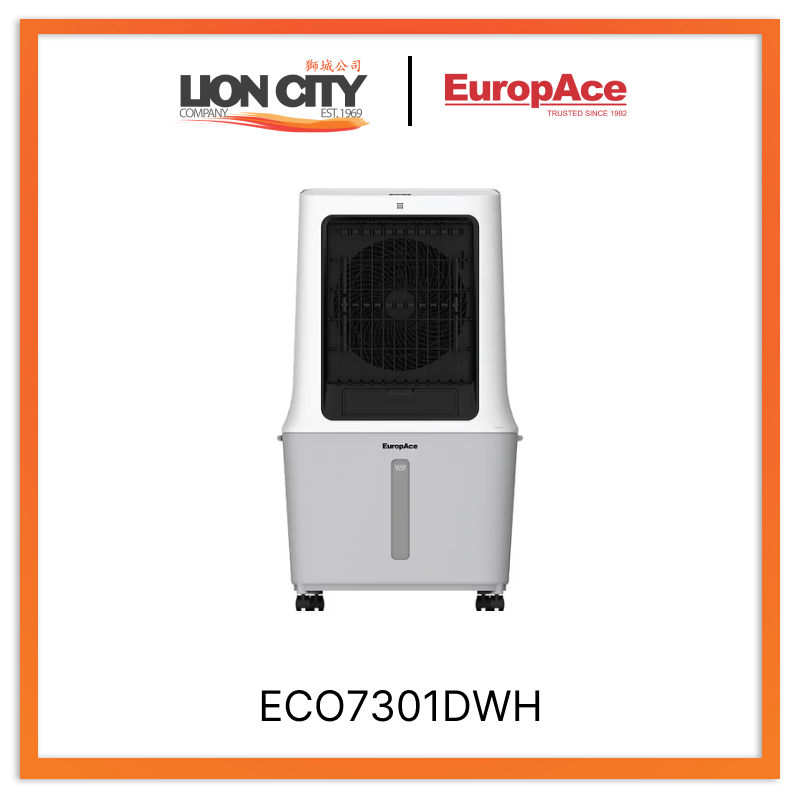 Europace ECO 7301D 30L Portable Air Cooler - Energy Efficient Evaporative Cooling Fan for Home, Office & Outdoor Use | Perfect for Bedrooms, Patios & Small Spaces
