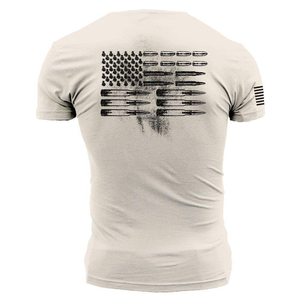 Men's Ammo Flag Pocket T-Shirt - Patriotic Military Style Casual Tee for Everyday Wear & Outdoor Activities