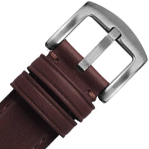 Dark Brown+Silver Buckle