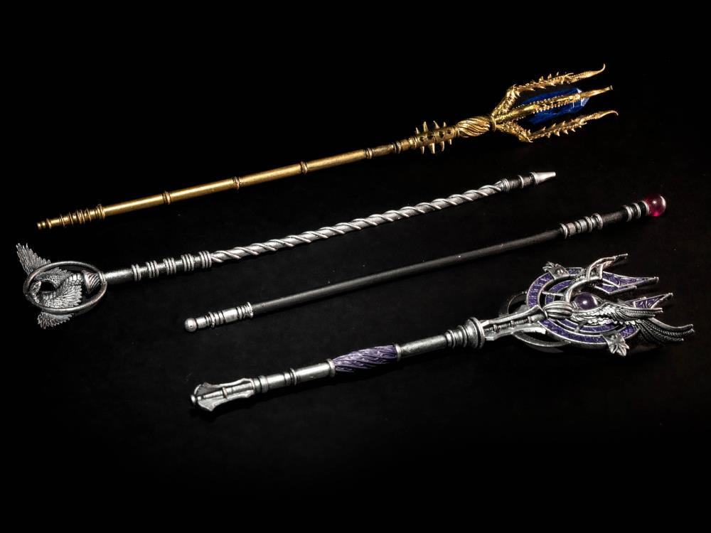 Four Horsemen Studio Mythic Legions 1/12 Scale 6-inch Action Figure - Poxxus Weapons Pack for Collectors | Fantasy Battle Scenes & Display