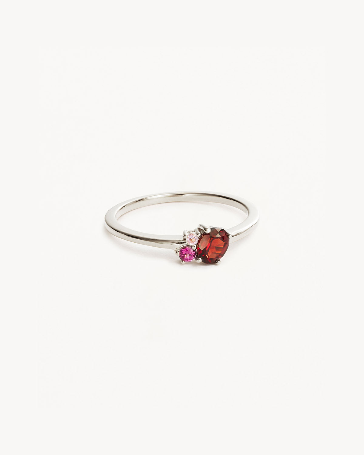 Sterling Silver Kindred Birthstone Ring - January Birthstone Jewelry for Women | Personalized Gift for Mom, Sister, Daughter | Perfect for Birthdays, Anniversaries & Special Occasions