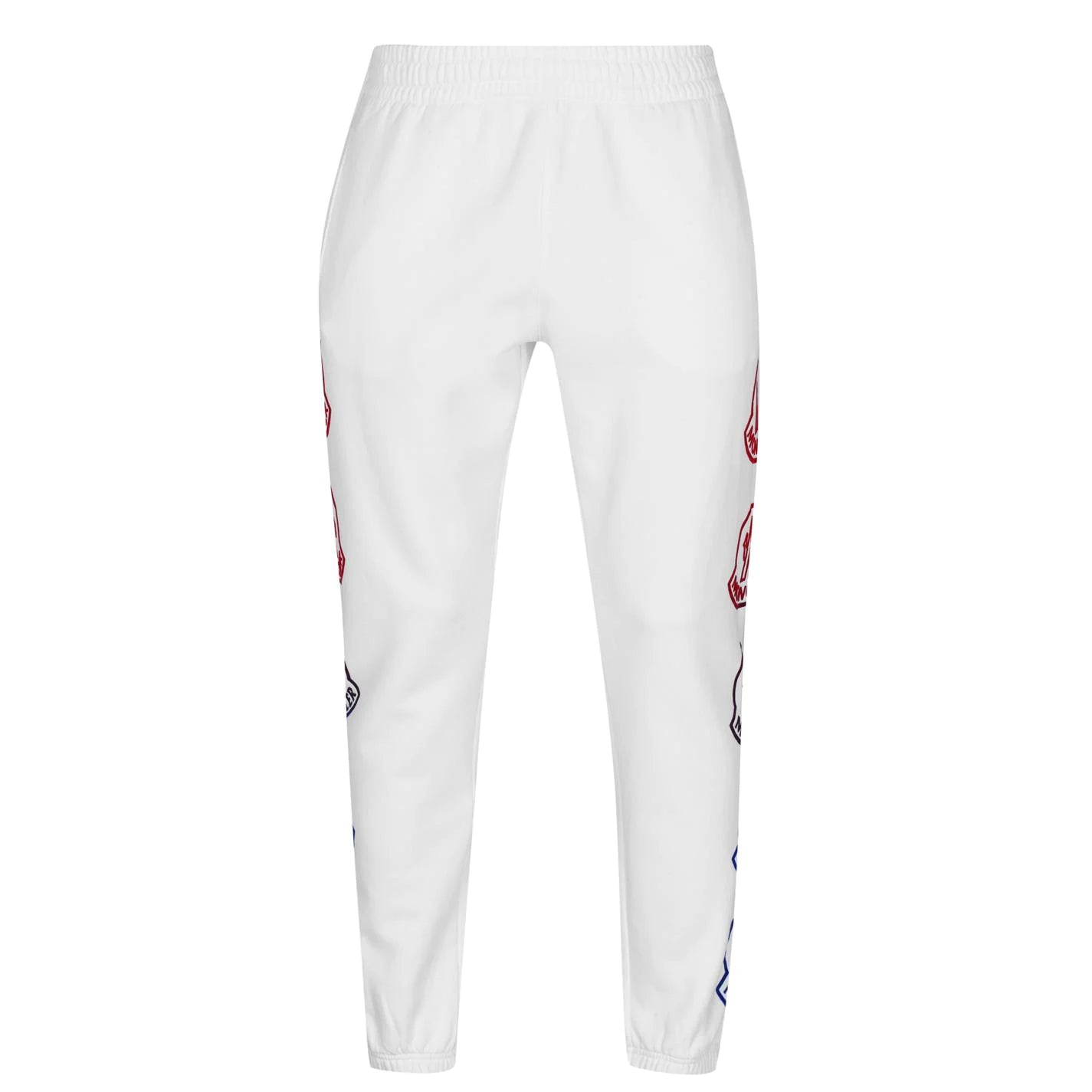 Moncler White Side Logo Sweatpants for Men - Premium Cotton Joggers with Embroidered Logo | Perfect for Casual Wear, Gym & Lounge