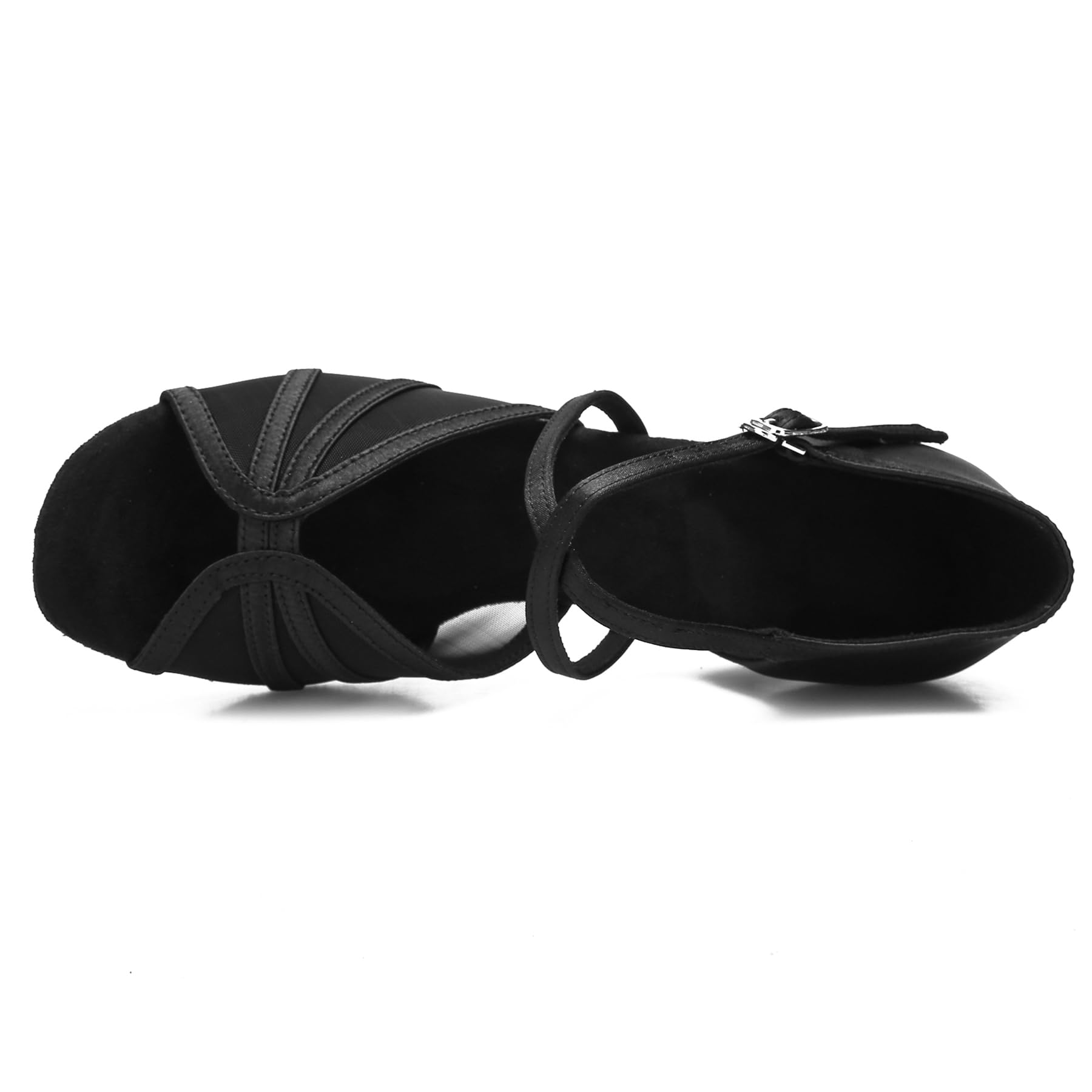 Women's Ballroom Dance Shoes Latin Salsa Tango Dancing Shoes Cross Strap Sandals 2.5inch 3inch Heel ZB04 for Competition Practice Social Dancing