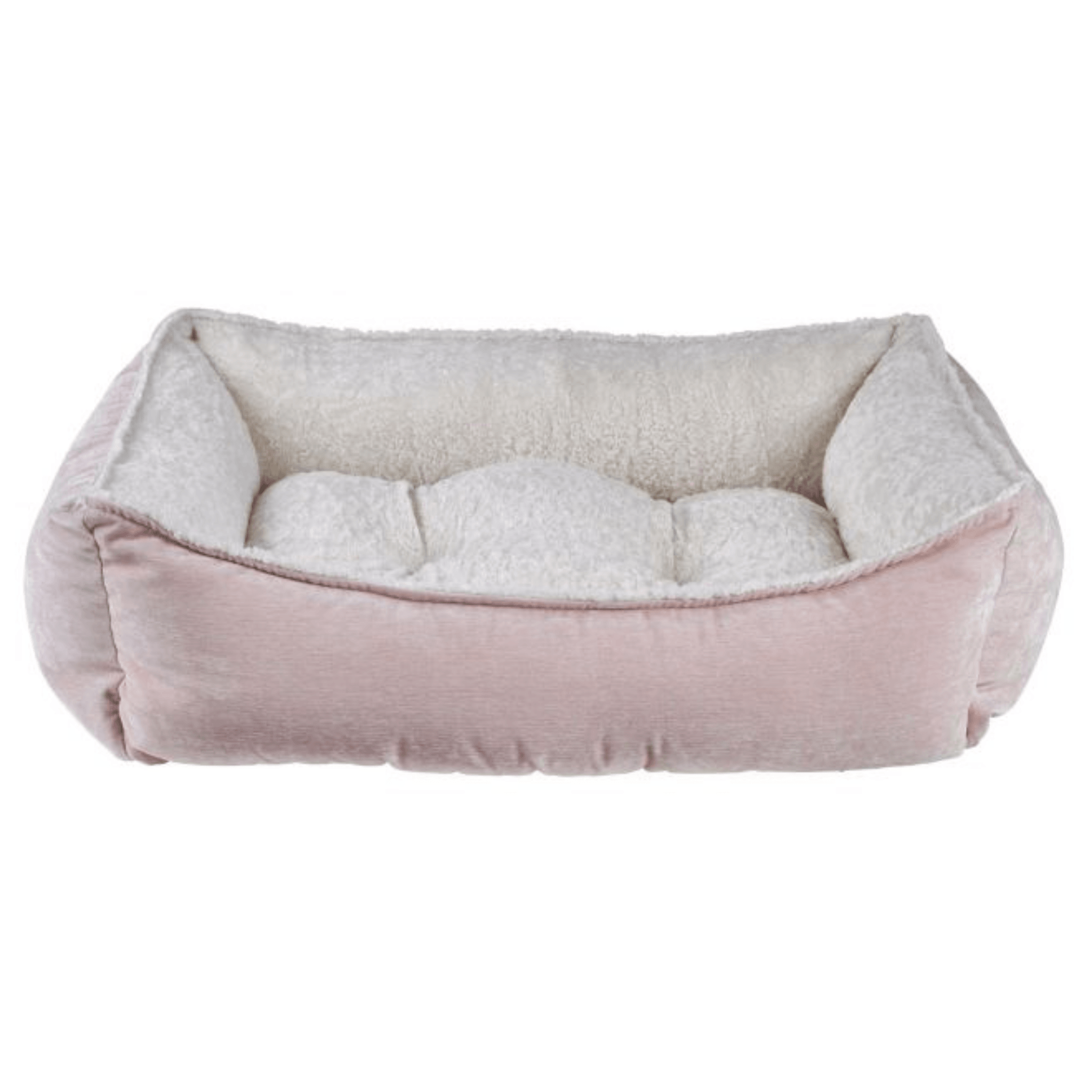 Soft & Cozy Blush Scoop Dog Bed - Orthopedic Support for Small & Medium Dogs - Perfect for Indoor & Outdoor Use - Ideal for Crates, Living Rooms & Travel