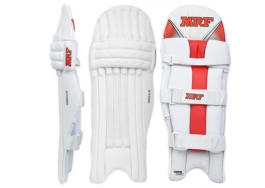 MRF Genius Elite Cricket Batting Pads - Lightweight Protective Leg Guards for Cricket Players | Perfect for Practice & Match Play