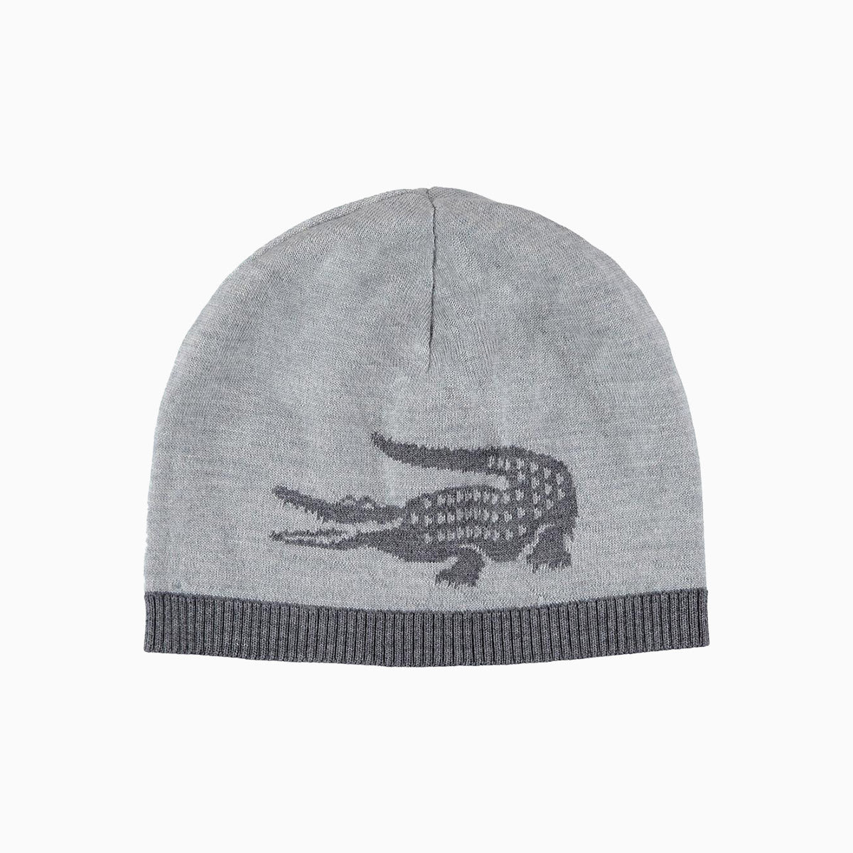 Stylish Jacquard Crocodile Wool Reversible Beanie Hat for Men & Women - Winter Warm Knit Cap for Outdoor Activities, Skiing, and Casual Fashion