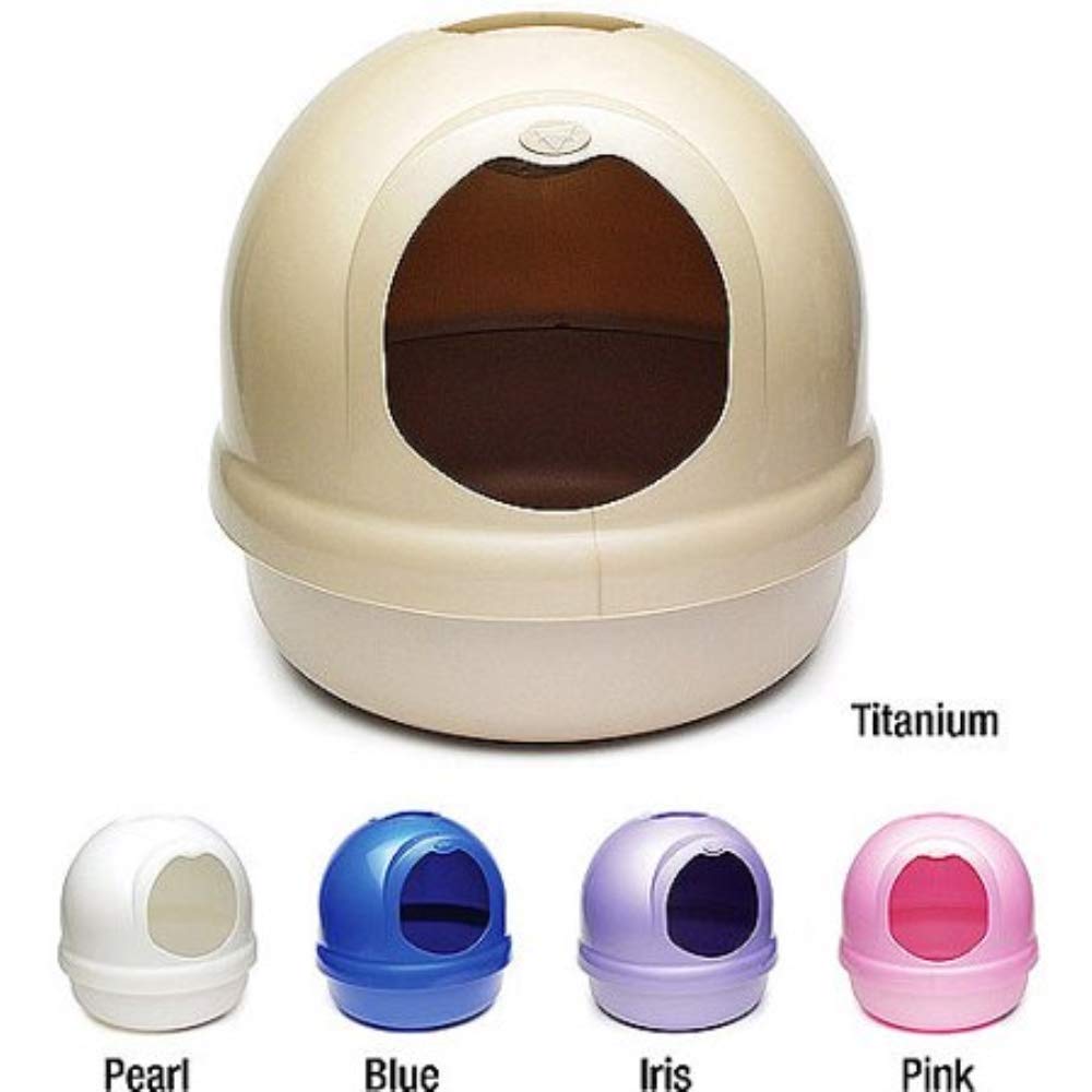 Petmate Booda Dome Cat Litter Box - White, Enclosed Design for Odor Control & Privacy, Perfect for Small Spaces & Multi-Cat Homes
