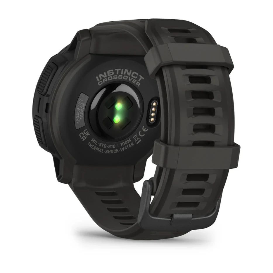 Instinct Crossover Solar Smartwatch - GPS, Heart Rate Monitor & Solar Charging for Outdoor Adventures, Fitness Tracking & Daily Use