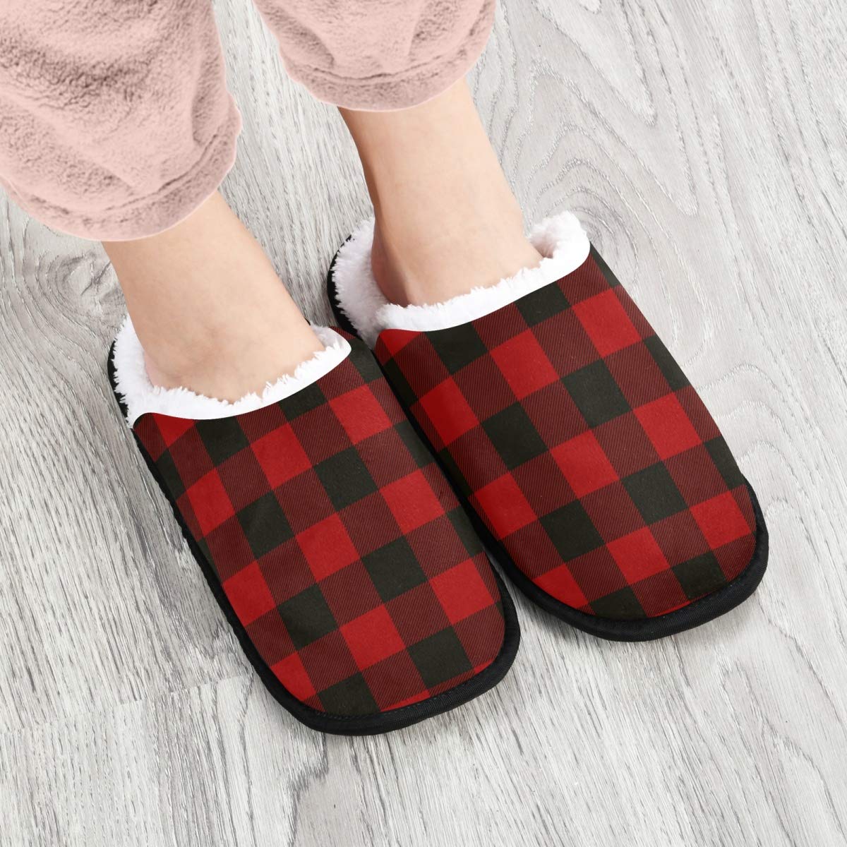 ALAZA Abstract Octopus Non-Slip House Slippers for Men & Women - Cozy Indoor/Outdoor Home, Hotel, Spa, Bedroom & Travel Comfort Shoes