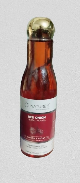 Onion Oil 200ml - Natural Hair Growth & Scalp Treatment for Thicker, Healthier Hair - Perfect for Daily Hair Care & Scalp Massage