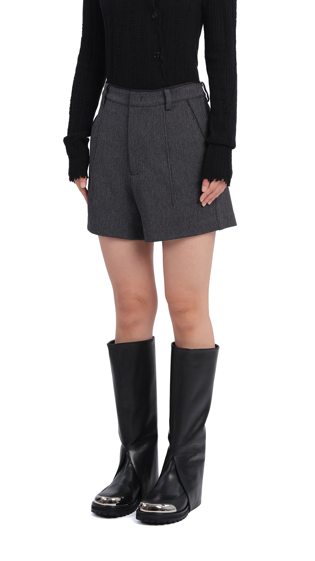 2 in 1 Steel Toe Knee High Boots for Women - Waterproof Work Boots with Safety Toe Cap - Perfect for Construction, Hiking & Outdoor Activities
