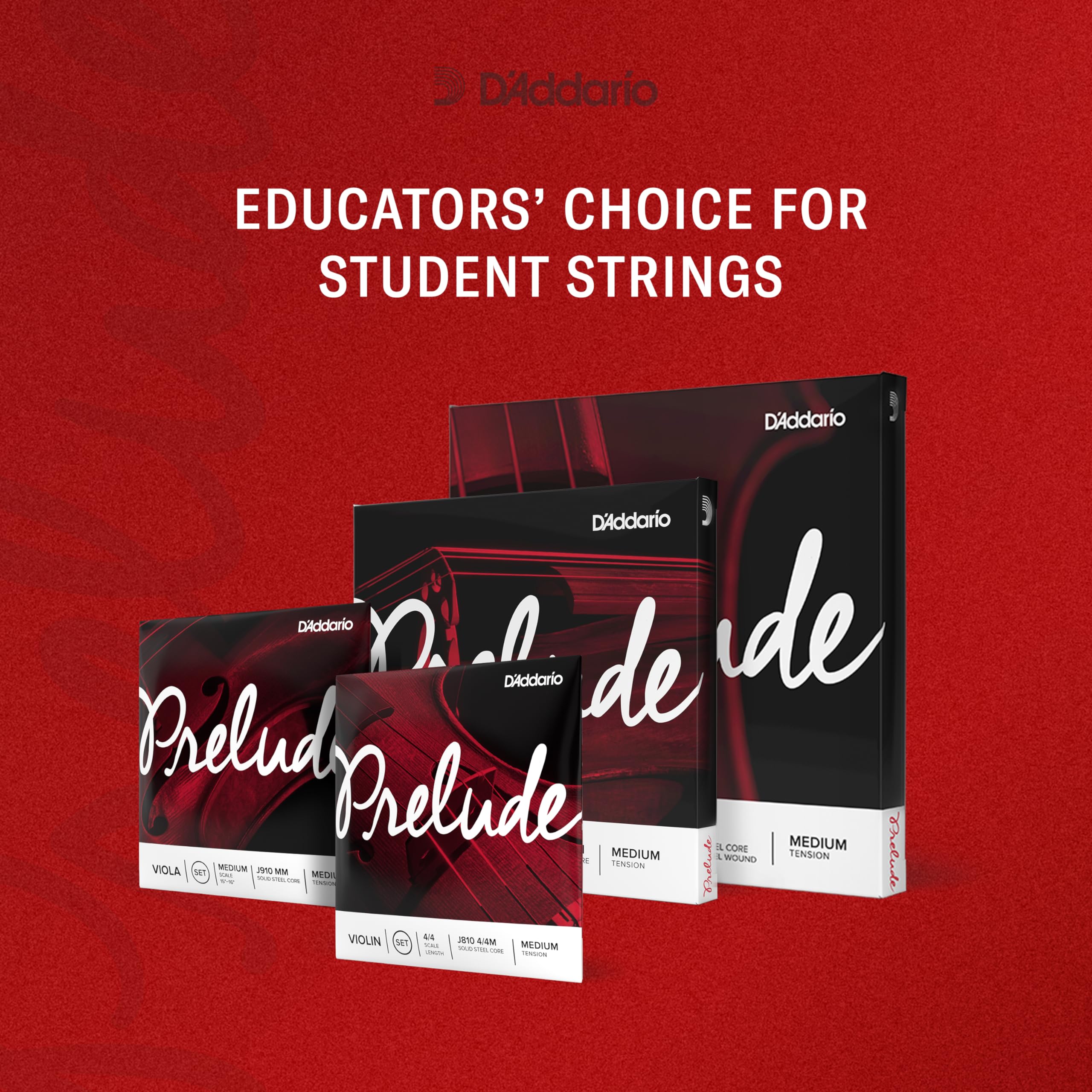 D'Addario Prelude Cello C String - 1/8 Scale Medium Tension for Student Cellos - Perfect for Beginners & Practice Sessions