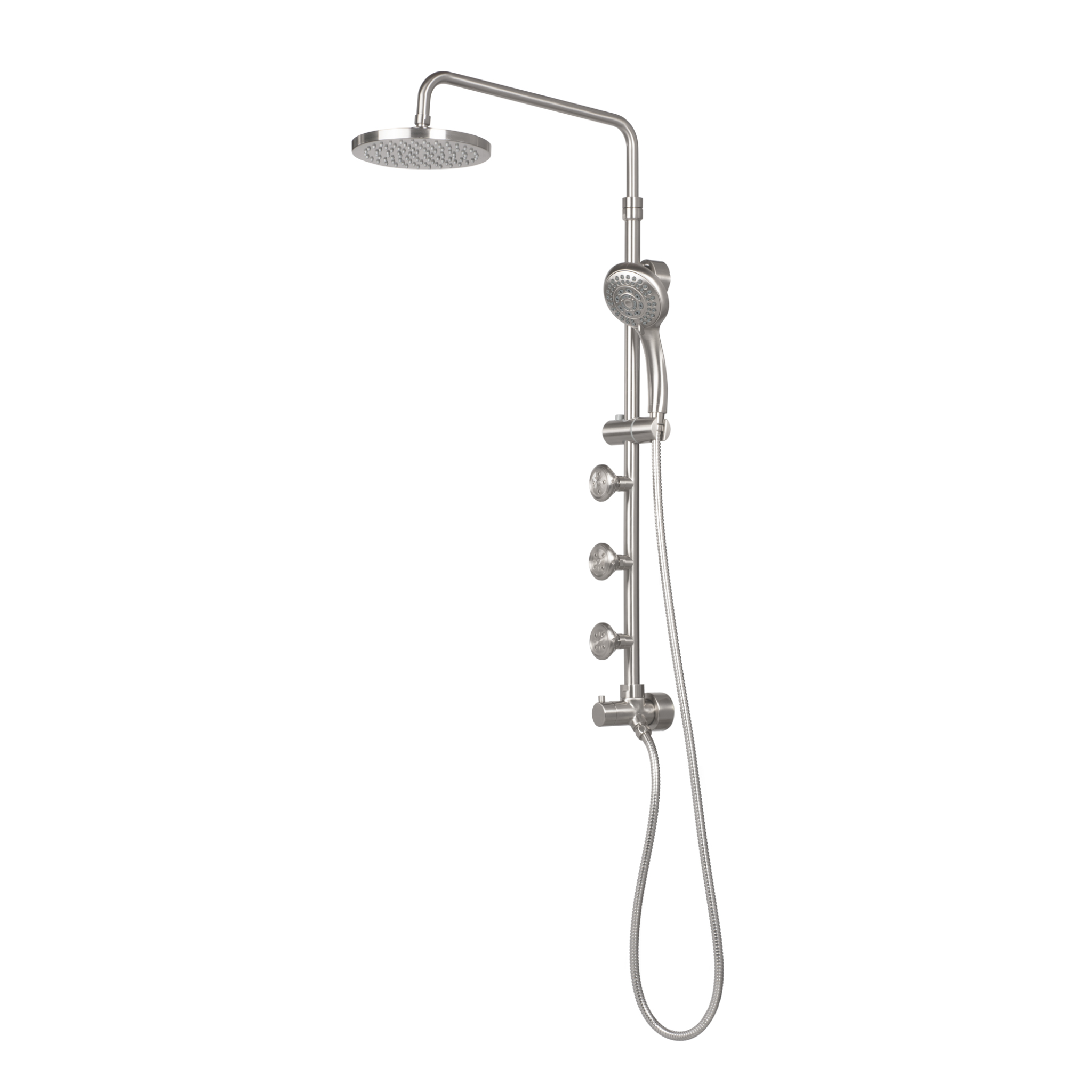 PULSE ShowerSpas Lanikai Shower System - 1028 | Luxury Rainfall Showerhead with Handheld Spray | High Pressure Bathroom Shower Set for Spa-Like Experience | Perfect for Master Bathroom Remodeling and Relaxation