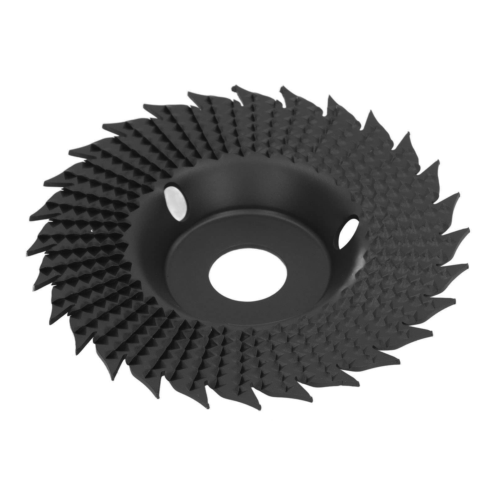 Stainless Steel Grinder Shaping Disc - Rustproof High Efficiency Arc Carving Wheel for Woodworking, Metal & DIY Projects (Black) - Perfect for Shaping, Sanding & Finishing Surfaces