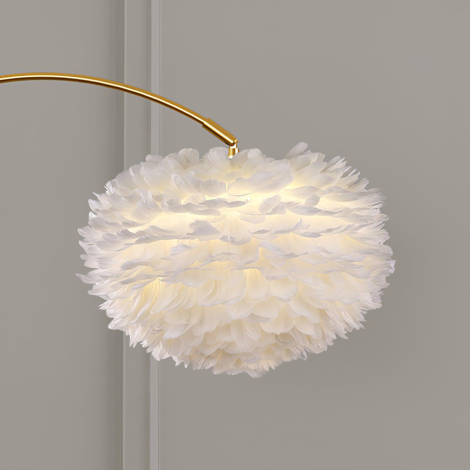 Feather Drawer Floor Lamp - Modern Boho Bedroom Lighting for Living Room, Nursery & Office - Soft Ambient Light for Relaxation & Decor