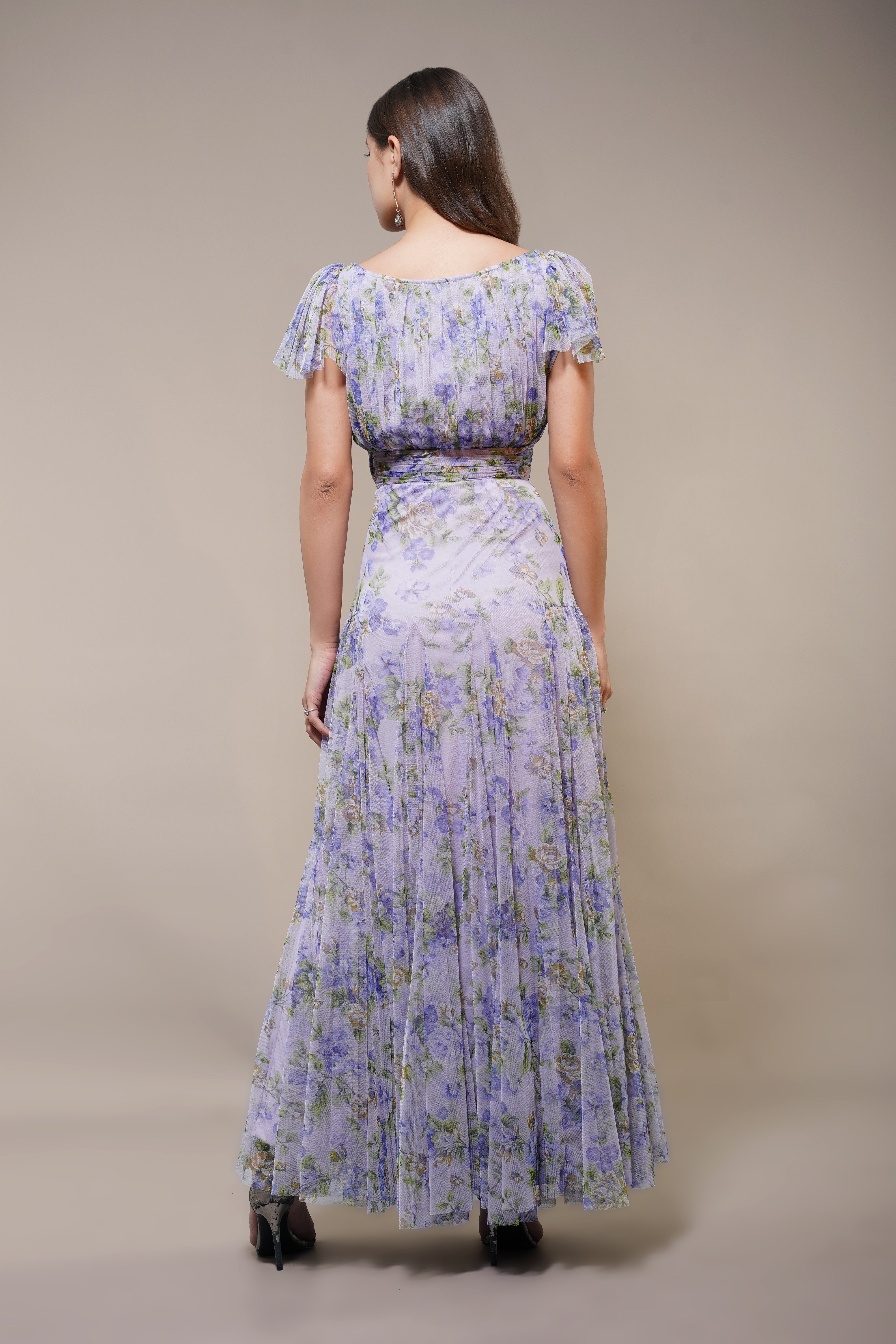 Gally Maxi Dress in Lilac Print - Floral Summer Dress for Women | Perfect for Beach Vacation, Date Night & Casual Outings