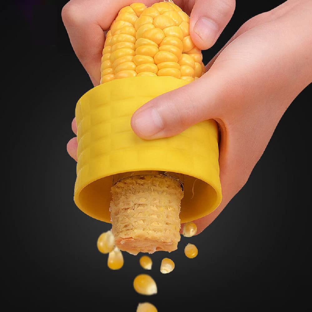 Premium Stainless Steel Corn Kernel Stripper - Efficient Glass Planer Thresher for Fresh Corn - Perfect Kitchen Gadget for Salads, Sides & Meal Prep