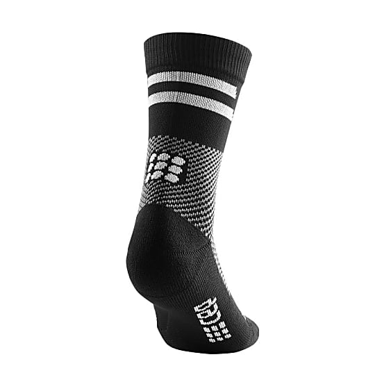 CEP Unisex Mid Cut Training Socks - Black | Performance Athletic Socks for Running, Gym & Sports | Moisture-Wicking & Supportive Design
